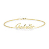 24K gold plated personalized name bracelet
