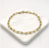 18K Gold Filled U-Link Bracelet from NAZ Parure jewelry.
