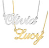 Personalized Name Necklace offered in a variety of metals by NAZ Parure Jewelry