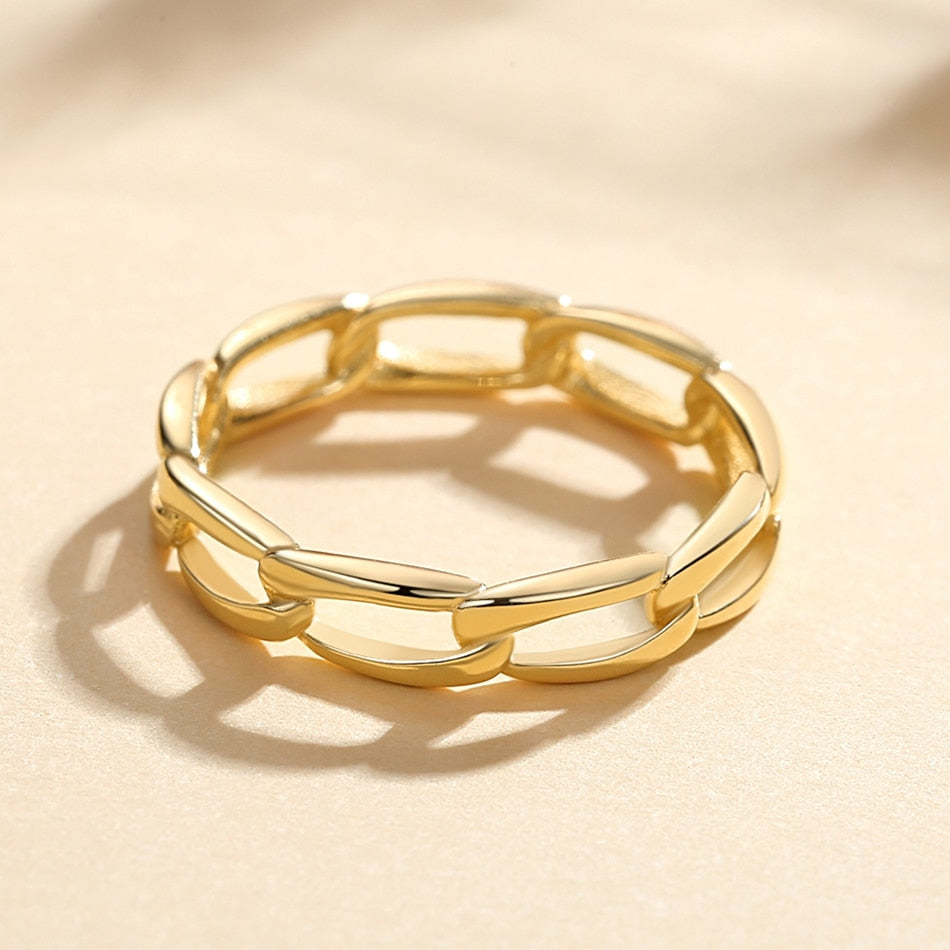 Paperclip Chain Ring - [NAZ Parure]