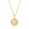 Gold Freshwater Pearl Pendant Necklace from NAZ Parure Jewelry