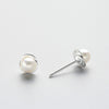 Sterling Pearl Studs from NAZ Parure Jewelry.