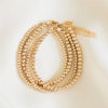 14K Gold-filled beaded bracelets in 3mm, 4mm, 5mm sized beads ideal for gift giving.