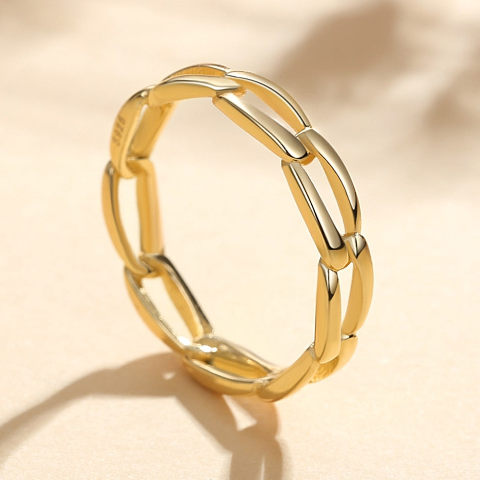 Paperclip Chain Ring - [NAZ Parure]