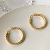 Wheat Hoops on white dish from NAZ Parure
