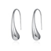 Sterling silver Waterdrop Earrings on a white background.