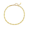 18K Gold Plated Braided Chain Necklace from NAZ Parure Jewelry