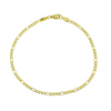Gold Plated Figaro Anklet on stainless steel.