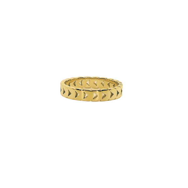 Gold Wheat Ring - [NAZ Parure]